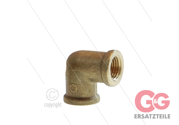 Winkel - Messing (ND) - 2 x 1/4" IG