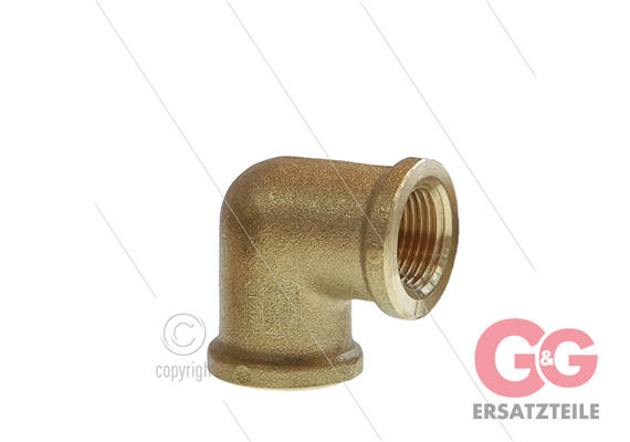 Winkel - Messing (ND) - 2 x 3/8" IG