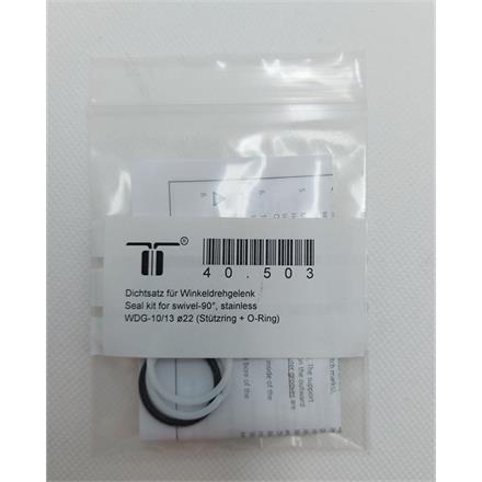 Dichtsatz für Winkeldrehgelenk WDG-10/13 ø22 (Stützring + O-Ring)