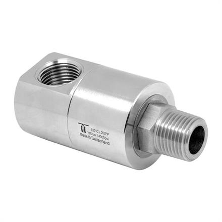Drehgelenk DGE 90° 1/2" IG-AG 275 bar 30 U/min 120 °C