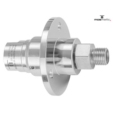 Drehgelenk mit Flansch, Karbid/rostfrei DYF-06 G1/4"F G1/4"M