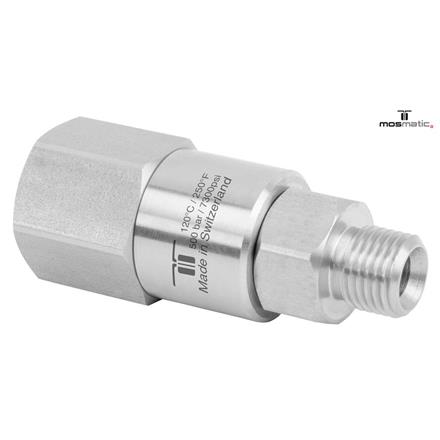 Drehgelenk verstärkt einf-gelagert, INOX DGVI-06 G1/4"F G1/4"M
