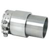 Drehmuffe VA inkl. 1x Rohrschelle 50mm
