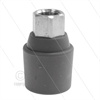 Düsenschutz 1/4" IG - RP10 - Edelstahl - Gummi - grau