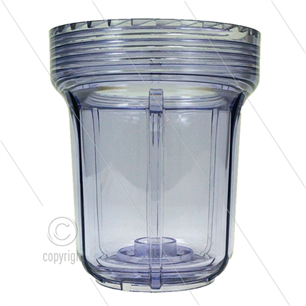 Filtertasse 5" - transparent - H=140mm
