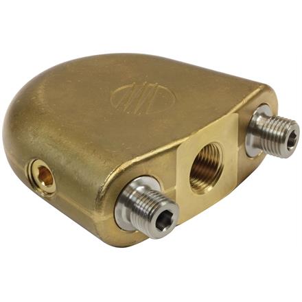 Flunderdüsenträger 1/2"IG für 2x1/4"NPT