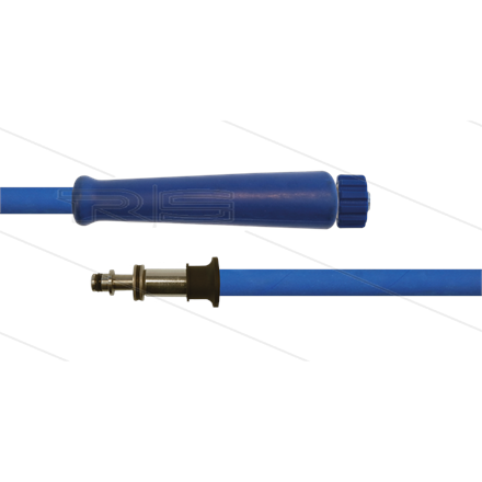 HD-Schlauch blau 2SC-08 - 10m - M22x1,5 HV flach x Ø11mm Stecknippel VA - 1x GKS - 400 Bar
