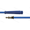 HD-Schlauch blau 2SC-08 - 10m - M22x1,5 HV flach x Ø11mm Stecknippel VA - 1x GKS - 400 Bar