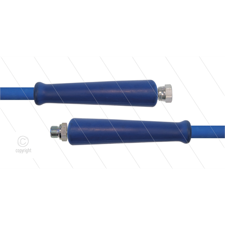 HD-Schlauch blau 2SC-10 - 10m - 3/8" DKR x 3/8" AGR - 2x GKS - 400 Bar