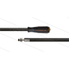 HD-Schlauch schwarz 1SC-06 - 15m - M22x1.5 HV Lang x Stecknippel VA Ø11mm mit Lager