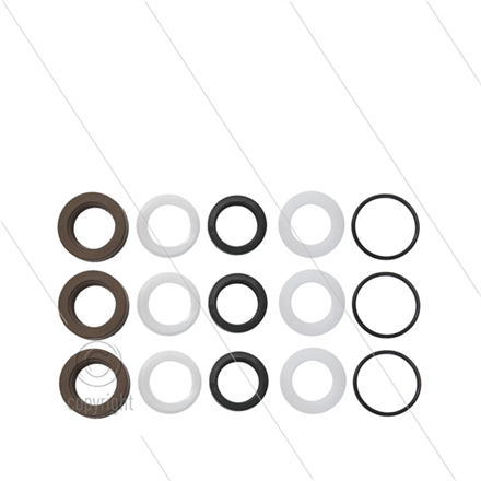 Kit 314 - Manschettensatz Ø18mm für 3 Plungers - Serie 53