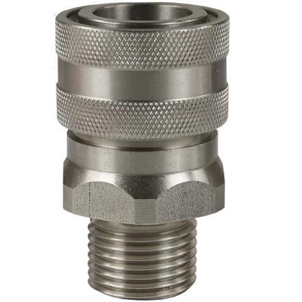 Kupplung ST-3100 3/8AG 60° Konus Edelstahl