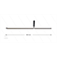 Lanze RL84 / 204 - L=800mm - gerade - Edelstahl - mit seitlichem Handgriff - 500 Bar