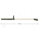 LD9 Doppellanze - L=1090mm - Edelstahl - mit Seitengriff - 250 Bar - max 160°C