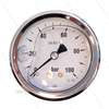 Manometer 0-100 Bar - 1/4" AG - Eingang hinten - Ø63mm