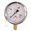 Manometer 0-160 Bar - 1/4" AG - Eingang unten - Ø63mm