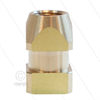 Muffe 1/4" IG - Messing - Vierkant mit Schlitz