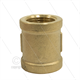 Muffe - Messing - 2 x 1/2" IG