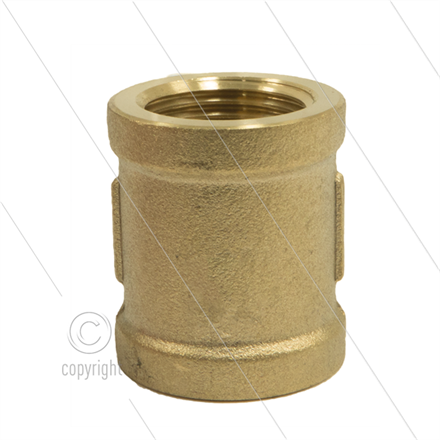 Muffe - Messing - 2 x 3/8" IG