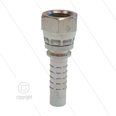 Pressnippel - Stahl - DN10 (3/8") - 1/4" DKR - SW19