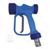 RB65 - blau - Edelstahl 316 - mit Drehgelenk - 24 Bar - 60 l/min - max 90°C - 1/2" IG