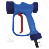 RB65 - blau - Messing - mit Drehgelenk - 24 Bar - 100 l/min - max 90°C - 1/2" IG