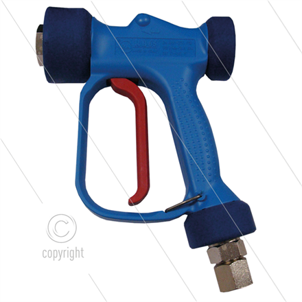 RB65 - blau -Messing-mit Drehgelenk-Lanzenanschluss- 24 Bar- 100 l/min- 90°C - 2 x 1/2" IG