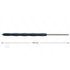 RP007 Strahlrohr - L=1500mm - Stahl - umspritzter Isolierung