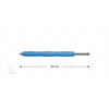 RP10 Lanze - L=700mm - gerade - Edelstahl - blau - Isolierung L=295mm - 400 Bar - max 80°C