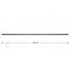 RP201 Strahlrohr - L=1200mm - gerade - Edelstahl - 400 Bar - max 150°C - 2 x 1/4" AG