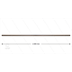 RP201 Strahlrohr - L=2000mm - gerade - Edelstahl - 400 Bar - max 150°C - 2 x 1/4" AG