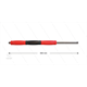 RP50 Lanze - L=500mm - gerade - VA - Isolierung rot/schwarz L=500mm - 500 Bar - max 80°C