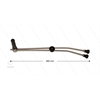 RP54 Doppellanze - L=680mm - Edelstahl - mit Seitengriff - ohne isolierung - 400 Bar