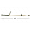 RP54-V Doppellanze für Rotordüse - L=980mm - Edelstahl - seitlichem Handgriff - Isolierung
