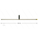 ST3600 Lanze - L=1000mm - gerade - Edelstahl - 1/2" AG x 1/4" IG