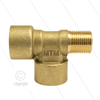 T-Stück - Messing - 300 Bar - 2 x 3/8" IG + 1 x 3/8" AG