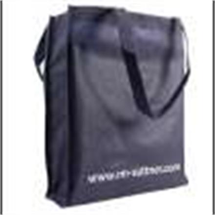 Tasche mit Henkel, Dunkelblau 38x42 cm mit Bodenfalte