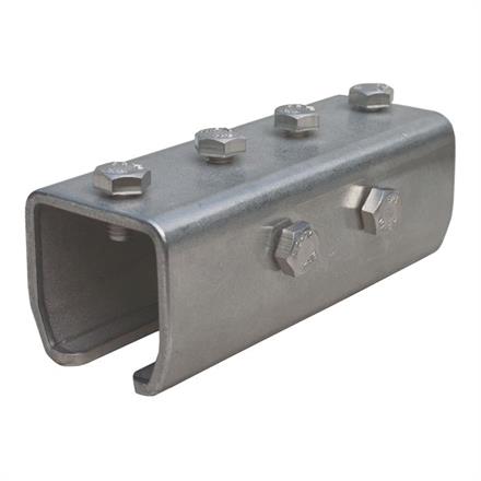 Verbindungsmuffe 30 mm VA, C-Schienen Verbinder