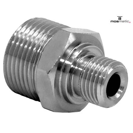 Verschraubung, INOX VER-07 M18x1,5-M G1/4"M L=29 SW19