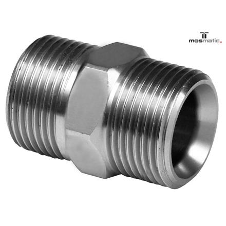 Verschraubung-Quick, MS/vernickelt VER-QVS-14 M22x1,5-M M22x1,5-M L=34 SW22
