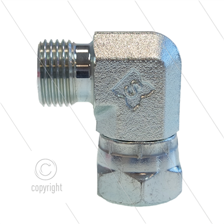 Winkel Stahl - 1/2" Überwurfmutter x 1/2" AG - BSP