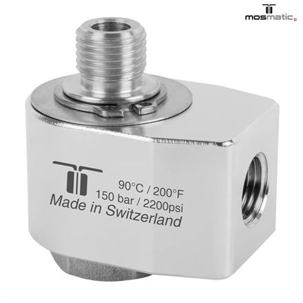 Winkeldrehgelenk, rostfrei WDG-07 G1/4"F G1/4"M H=26 ø18