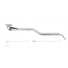 Zwenkarm DKZ plafond L=1450 - S-uitvoering - 3/8"bu