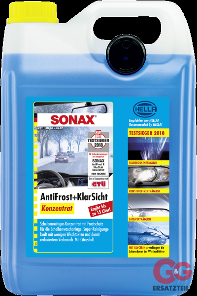 SONAX AntiFrost & KlarSicht Konzentrat Citrus 5 l Art.Nr. 03325050